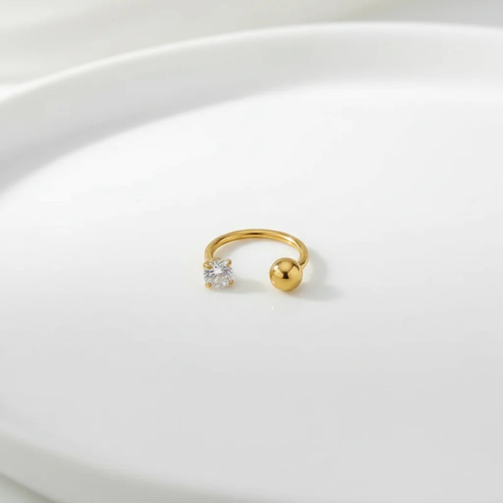 316L Stainless Steel Nose Ring – Elegant Minimal Design for Everyday Wear